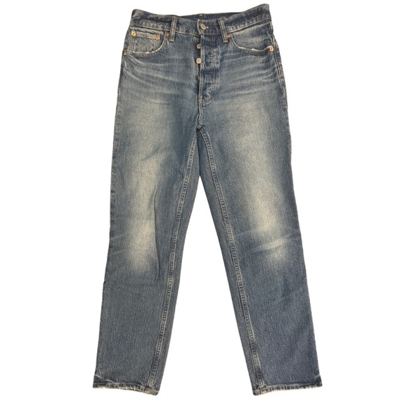 GAP Cheeky Straight High Rise Light Indigo - Picture 2 of 3